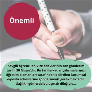 Vize Ödevleri Tarihi (ÖNEMLİ)
