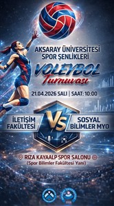 Voleybol Turnuvası'nda İletişim Fakültesi ile Sosyal Bilimler MYO karşı karşıya geliyor!