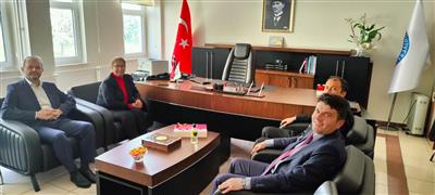 Visit to the Dean of the Faculty of Communication by the Administration of the Faculty of Economics and Administrative Sciences